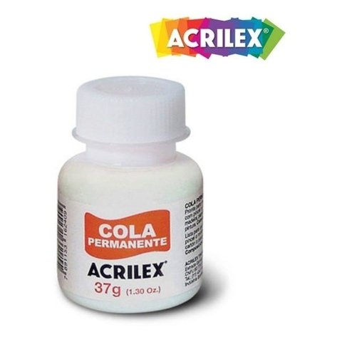 Kit 3x Cola Permanente 37g - Acrilex - 16240