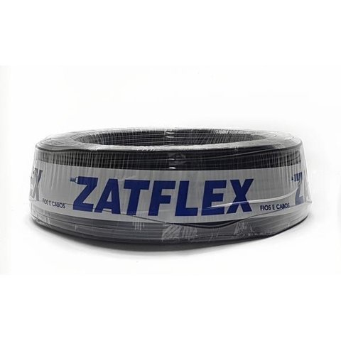 Fio Elétrico Flexível 6,0 Mm - Rolo com 50 Metros - Inmetro:preto