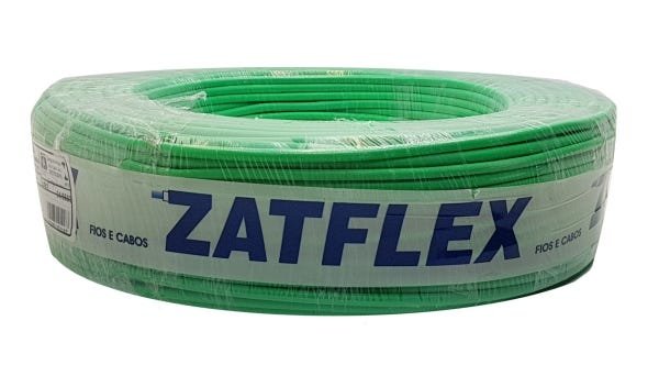 Fio Elétrico Flexível 6,0 mm - Rolo Com 50 metros - Inmetro:Verde