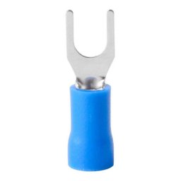 Terminal Forquilha Garfo Pré Isolado Azul 1,5 - 2,5mm 500un - 4