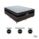 Ver imagem 3 de Cama Box Bipartido King Marrom e Colchão Elegant Superpocket Molas Ensacadas Ortobom