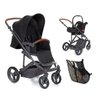 Kit Carrinho Merano + Bebê Conforto Risus + Shop Bag Woven Black - ABC Design - 1
