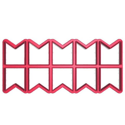 Kit 10 cortadores Bandeira Festa Junina São João:3cm