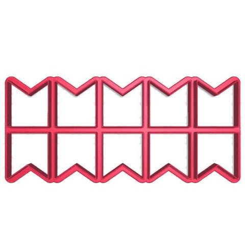 Kit 10 Cortadores Bandeira Festa Junina São João:2cm