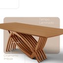 Ver imagem 5 de Sala de Jantar Mesa Vênus 240cm Tampo Laminado Canto Barril e 8 Cad Noronha Premium