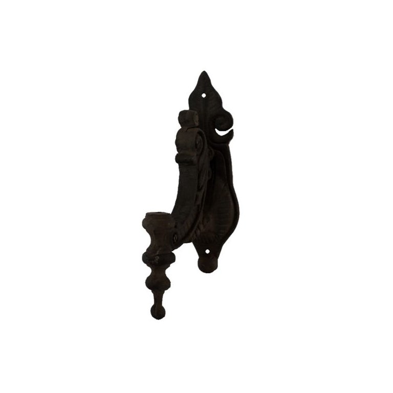 Suporte Lampião Sitio Fazenda Ferro Fundido Grande 27x45cm