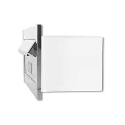 Caixa De Correio carta Frente em Inox escovado 20 cm profundidade - 2