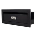 Ver imagem 1 de Caixa Correio Techinox Carta Luxo Linear Preta Fosca 20 Cm Profundidade