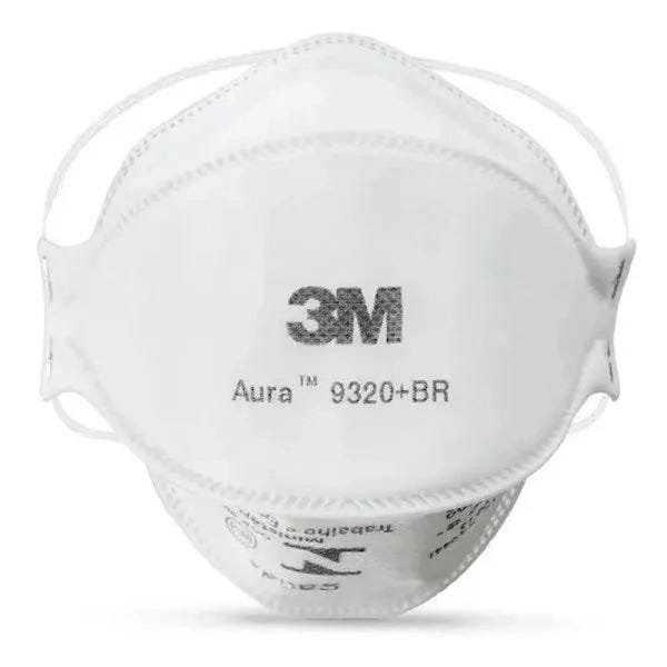 Máscara 3M Aura 9320+Br Pff2 N95 Respirador sem Válvula 1 Unidade - 3