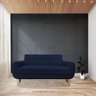 Sofá 3 Lugares Golden Suede Azul Marinho D'classe Decor - 1