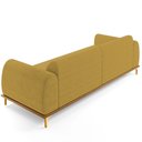 Ver imagem 7 de Sofá 04 Lugares Para Sala de Estar Kiev 260 cm D02 Veludo Mostarda C-260 - Lyam Decor