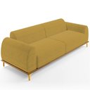 Ver imagem 1 de Sofá 04 Lugares Para Sala de Estar Kiev 260 cm D02 Veludo Mostarda C-260 - Lyam Decor
