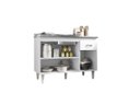 Ver imagem 2 de Balcão Gabinete para Cozinha Gabriela 120cm 3 Portas 1 Gaveta:branco