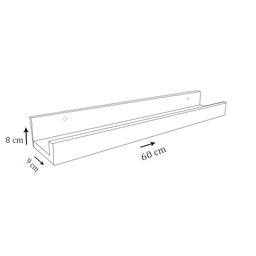 Prateleira Esmalteria Simples 60 Cm em Mdf Branco [f031] - 6