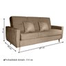 Sofá Cama Pâmela com Baú 3 Lugares em Veludo Matrix - 3