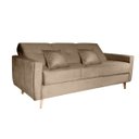 Ver imagem 4 de Sofá Cama Pâmela com Baú 3 Lugares em Veludo Matrix