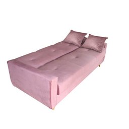 Sofá Cama Pâmela com Baú 3 Lugares em Veludo Matrix - 5