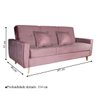 Sofá Cama Pâmela com Baú 3 Lugares em Veludo Matrix - 3