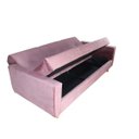 Ver imagem 6 de Sofá Cama Pâmela com Baú 3 Lugares em Veludo Matrix