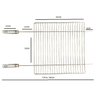 Grelha Para Churrasqueira Aco Inox 60x50cm c/ 1 Garfo - 1