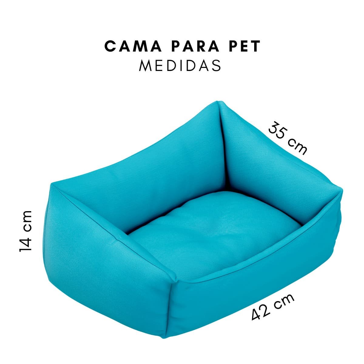 Cama Pet Para Cachorro E Gato Pequeno Azul Pai De Dog:Azul - 4