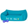 Cama Pet Para Cachorro E Gato Pequeno Azul Pai De Dog:Azul - 2