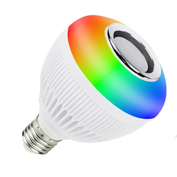 Lâmpada Musical de Led Rgb Bluetooth + Controle Remoto E-27 Bivolt - 1