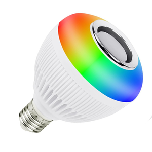 Lâmpada Musical de Led Rgb Bluetooth + Controle Remoto E-27 Bivolt
