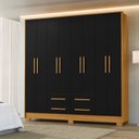 Ver imagem 1 de Guarda Roupa para Dormitorios Casal 202cm Roupeiro Premium Grande e Amplo Espaço