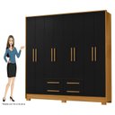 Ver imagem 5 de Guarda Roupa para Dormitorios Casal 202cm Roupeiro Premium Grande e Amplo Espaço