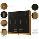Ver imagem 7 de Guarda Roupa para Dormitorios Casal 202cm Roupeiro Premium Grande e Amplo Espaço
