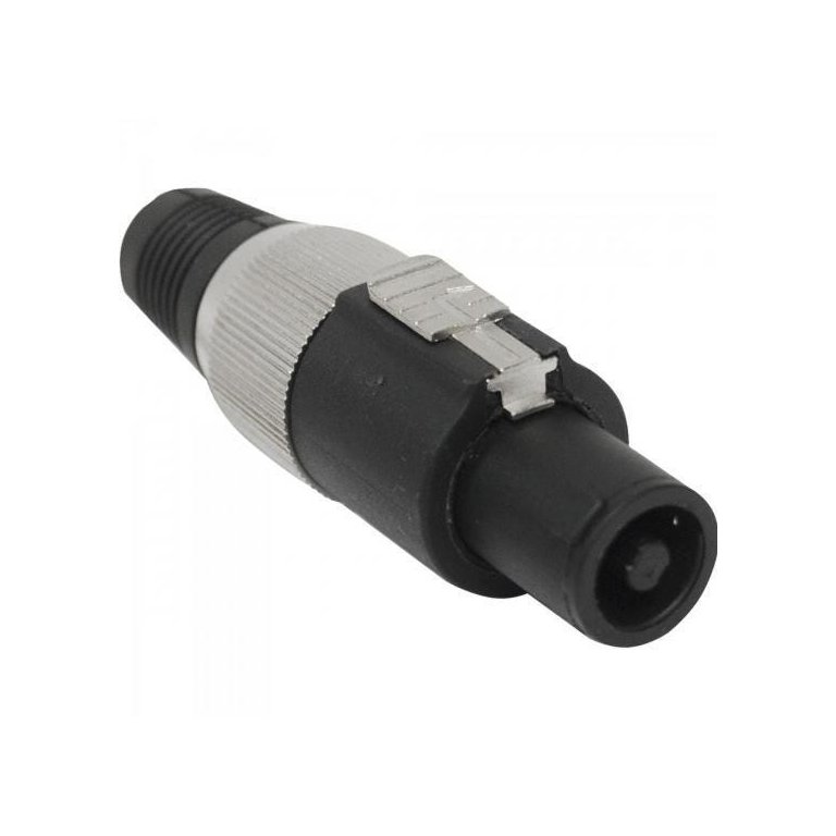 Conector Speakon de Linha Macho 4 Pólos Pgsp0004 Preto/cinza Storm - Pct / 10