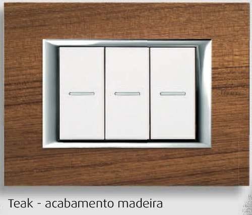 Placa 4X2 Bticino Axolute Alluminio Spazzolato - CONSULTE DISPONIBILIDADE - 2