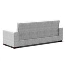 Ver imagem 5 de Sofá Cama 02 Lugares Lisboa Suede Pés De Madeira Cor Cinza