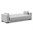 Ver imagem 6 de Sofá Cama 02 Lugares Lisboa Suede Pés De Madeira Cor Cinza