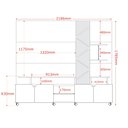 Ver imagem 5 de Home para Tv até 55 Polegadas Led Frisado 2,10m Jequitibá Off White