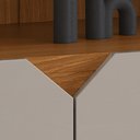 Ver imagem 7 de Home para Tv até 55 Polegadas Led Frisado 2,10m Jequitibá Off White