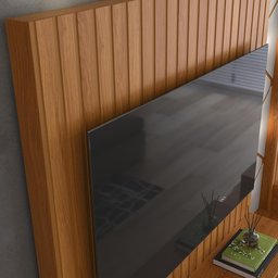 Home para Tv até 55 Polegadas Led Frisado 2,10m Jequitibá Off White - 4