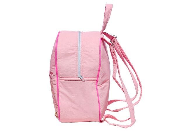 Bolsa de Costa Mochila Bebe Passeio Personalizada Barato - Rosa-Claro - 3