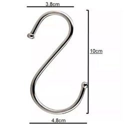 Kit 25 Ganchos S Aço Inox Utensílios Barra Suporte Cozinha - 3