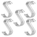 Ver imagem 1 de Kit 25 Ganchos S Aço Inox Utensílios Barra Suporte Cozinha