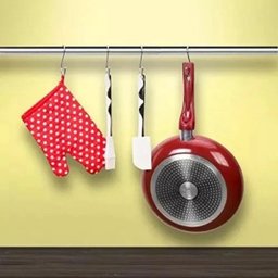 Kit 25 Ganchos S Aço Inox Utensílios Barra Suporte Cozinha - 5