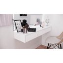 Ver imagem 3 de Bancada Penteadeira 100% MDF Branco Fosco - 3 Gavetas