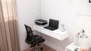 Ver imagem 4 de Bancada Penteadeira 100% MDF Branco Fosco - 3 Gavetas
