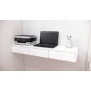 Ver imagem 5 de Bancada Penteadeira 100% MDF Branco Fosco - 3 Gavetas