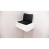 Bancada Penteadeira 100% MDF Branco Fosco - 1 Gaveta - 6