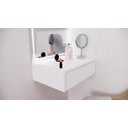 Ver imagem 2 de Bancada Penteadeira 100% MDF Branco Fosco - 1 Gaveta