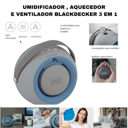 Umidificador de Ar Ventilador e Aquecedor Portátil 3 em 1 BlackDecker 110/127V - 4