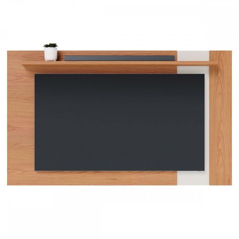 Painel para Tv até 70 Polegadas Leme 1 Prateleira Freijó/off White Matte - Colibri