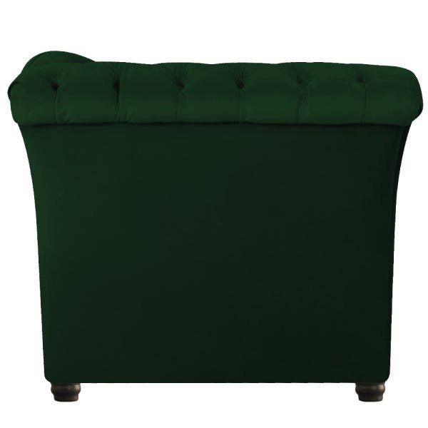 Kit 2 Poltronas e Namoradeira Chesterfield Sofia Suede Verde - 9